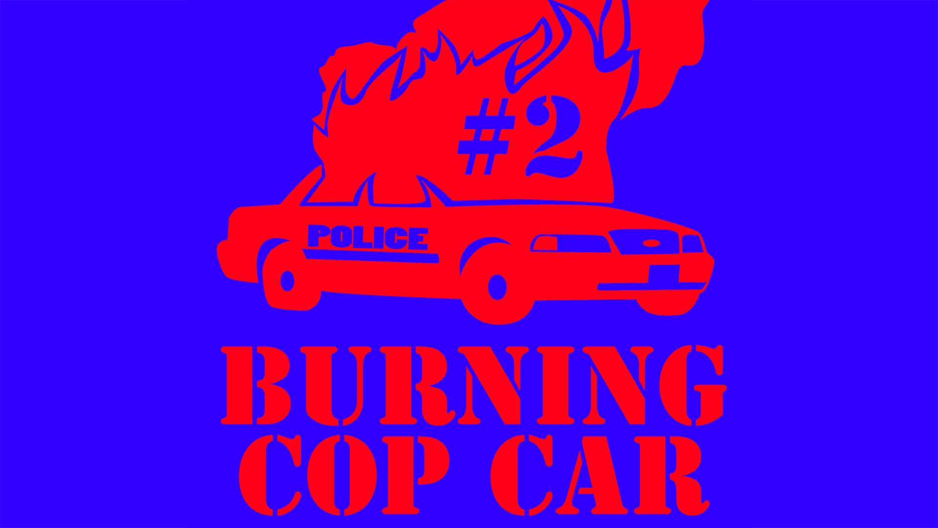 burning lamborghini cop car song