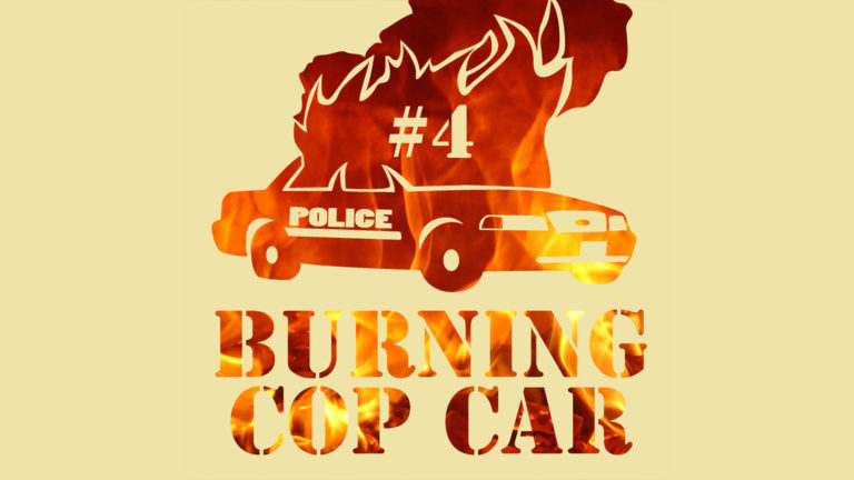 Burning Cop Car #4