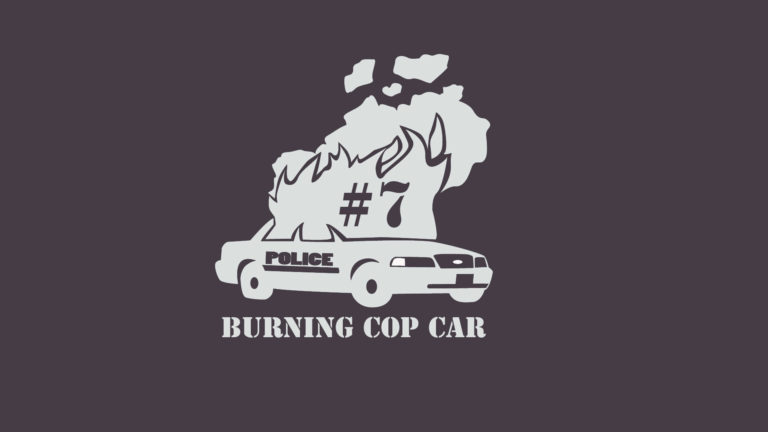 Burning Cop Car #7