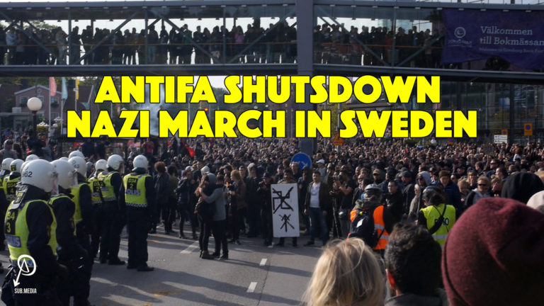 Antifa Shuts Down Nazi March in Sweden