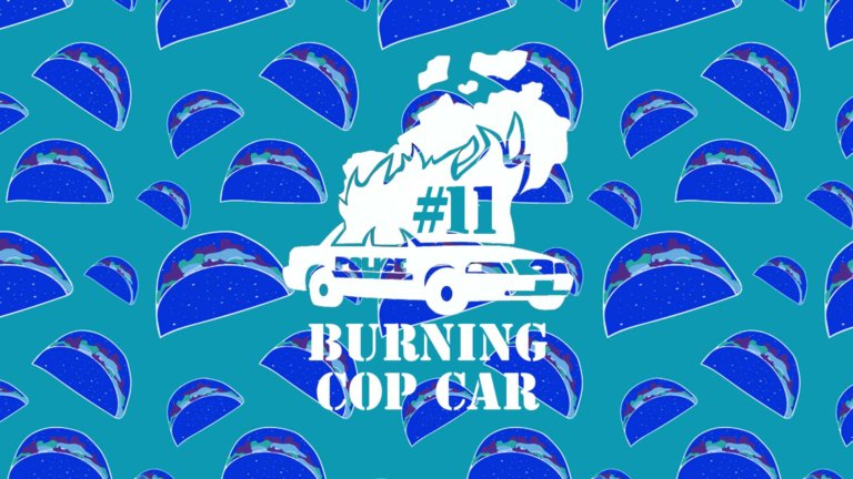 Burning Cop Car #11