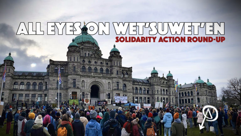 All Eyes on Wet’suwet’en: Solidarity Action Round-Up