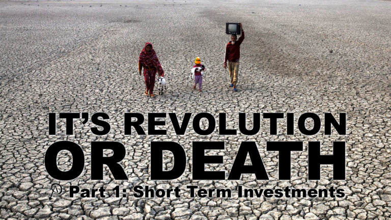 It’s Revolution or Death – Part One: Short Term Investments