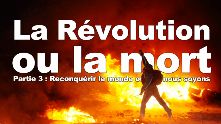 C&rsquo;est la révolution ou la mort Partie 3 : Reconquérir le monde où que nous soyons