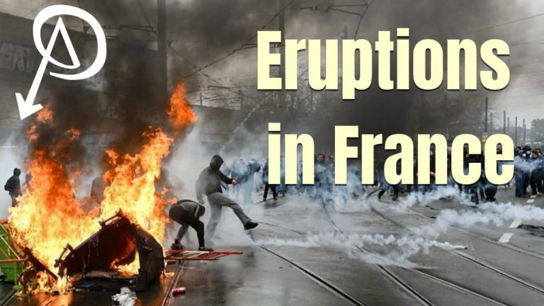 Eruptions in France